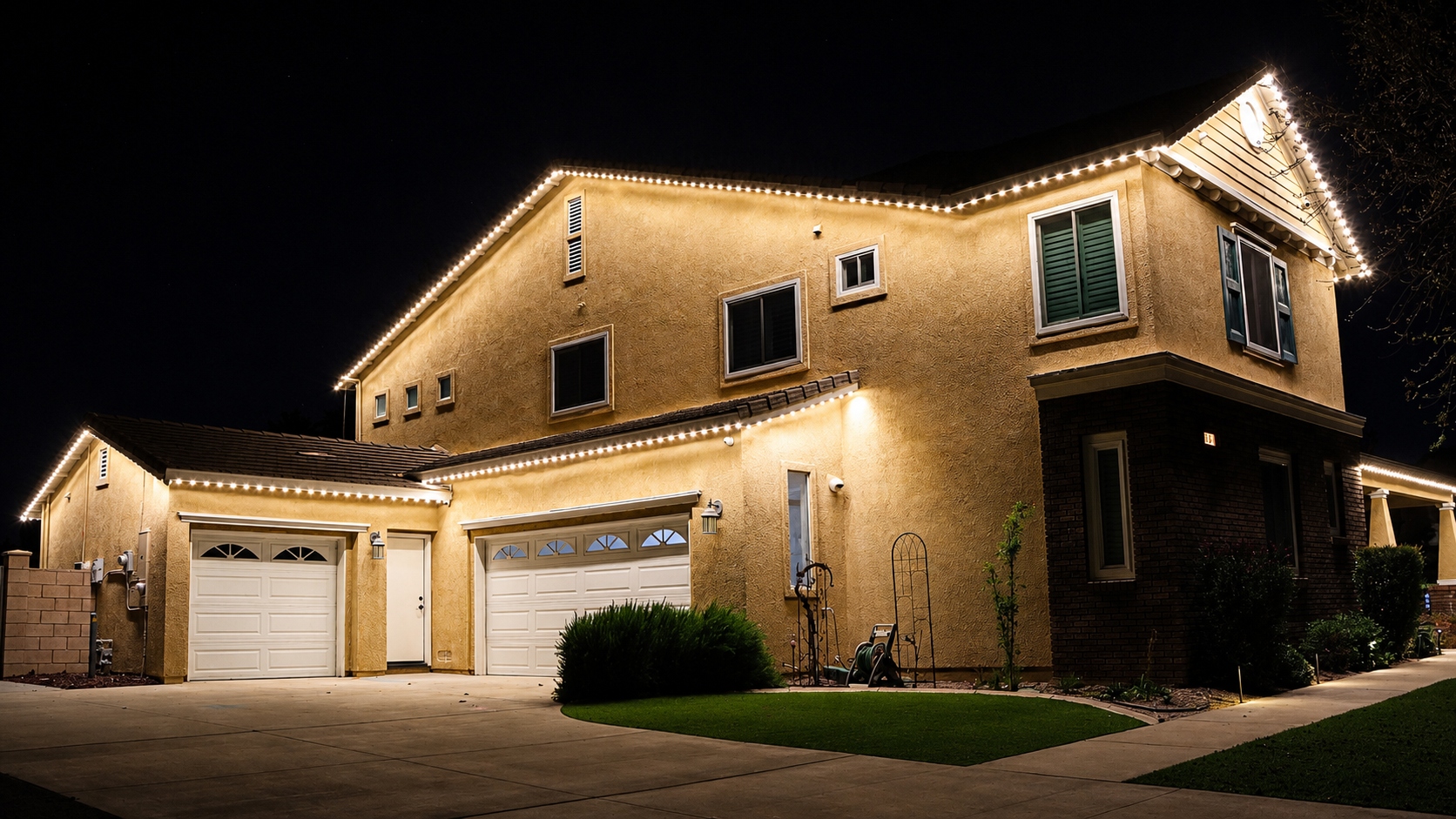Home with lighting