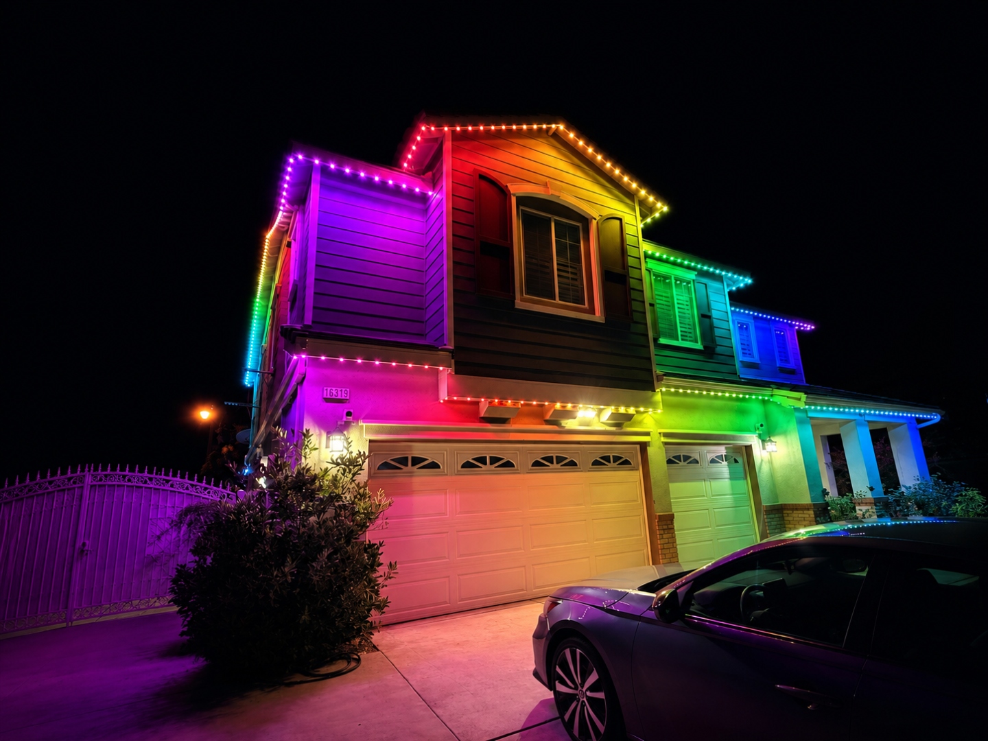 Holiday color lighting
